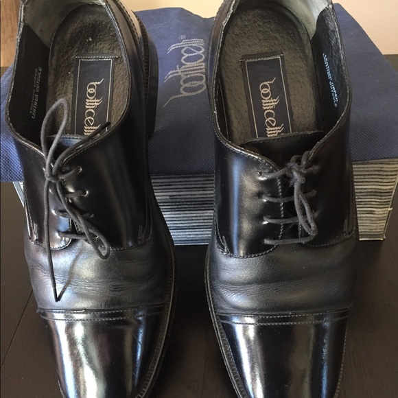 Botticelli Black Leather Cap Toe Oxford Size 11 M main image 5